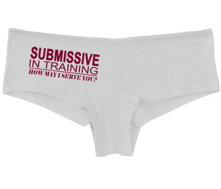 Submissive In Training How May I Serve You - White Boy Short