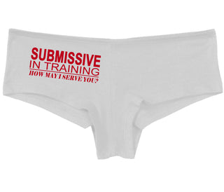Submissive In Training How May I Serve You - White Boy Short