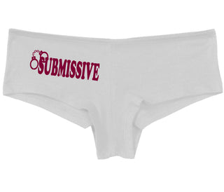 Submissive - Cuff Logo - White Boy Short