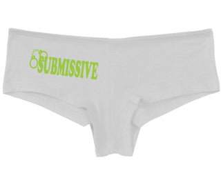 Submissive - Cuff Logo - White Boy Short