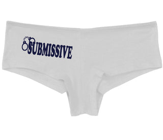 Submissive - Cuff Logo - White Boy Short