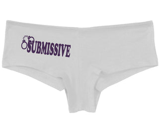 Submissive - Cuff Logo - White Boy Short