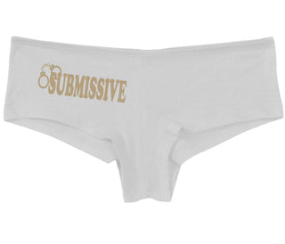 Submissive - Cuff Logo - White Boy Short