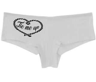 Tie Me Up - Cute Rope Design - White Boy Short