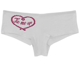 Tie Me Up - Cute Rope Design - White Boy Short