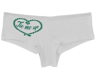 Tie Me Up - Cute Rope Design - White Boy Short