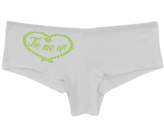 Tie Me Up - Cute Rope Design - White Boy Short