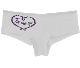 Tie Me Up - Cute Rope Design - White Boy Short