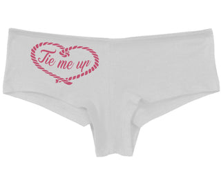 Tie Me Up - Cute Rope Design - White Boy Short