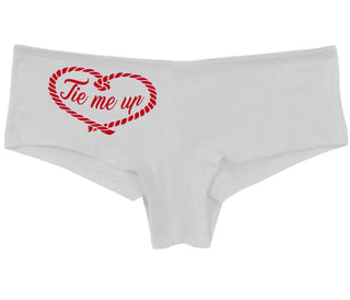 Tie Me Up - Cute Rope Design - White Boy Short