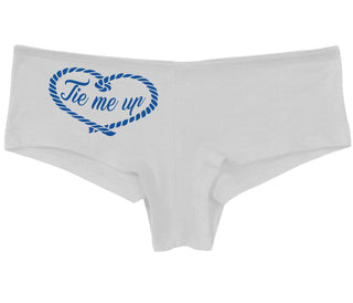 Tie Me Up - Cute Rope Design - White Boy Short