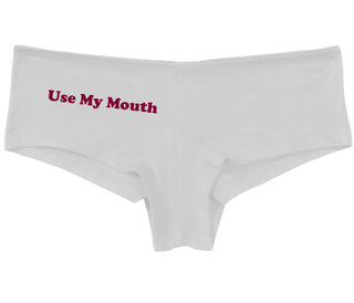 Use My Mouth - White Boy Short