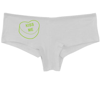 Valentines Day Candy - Kiss Me - White Boy Short