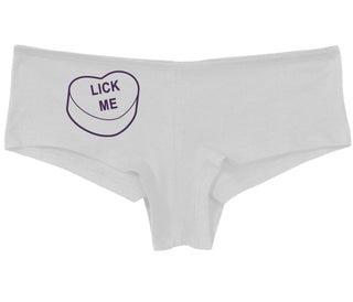 Valentines Day Candy - Lick Me - White Boy Short