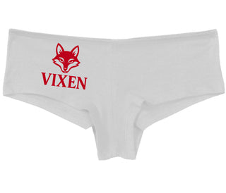 Vixen With Fox Logo - White Boy Short