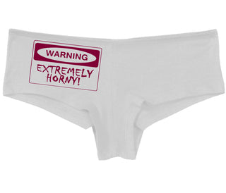 Warning Extremely Horny - White Boy Short