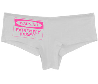 Warning Extremely Horny - White Boy Short
