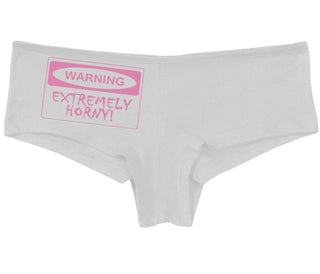 Warning Extremely Horny - White Boy Short