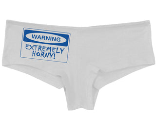 Warning Extremely Horny - White Boy Short
