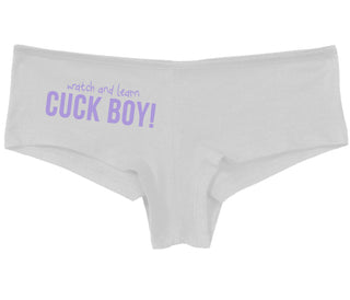 Watch And Learn Cuck Boy - White Boy Short