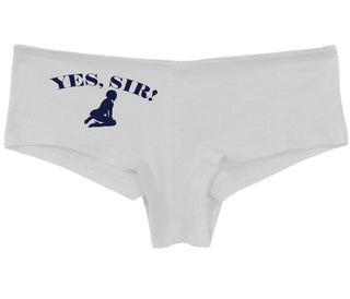 Yes Sir - Submissive Woman - White Boy Short