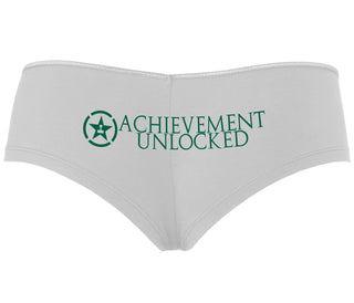 Achievement Unlocked - White Boyshort