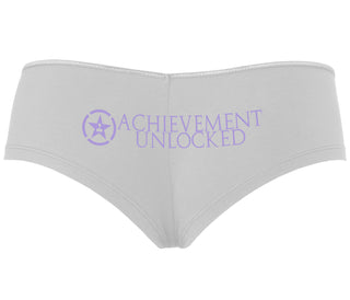 Achievement Unlocked - White Boyshort