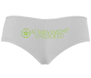 Achievement Unlocked - White Boyshort