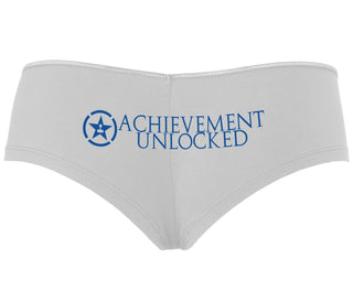 Achievement Unlocked - White Boyshort