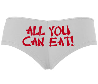 All You Can Eat Chinese Takaway Style - White Boyshort