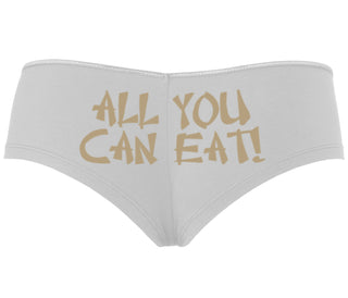 All You Can Eat Chinese Takaway Style - White Boyshort