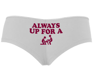 Always Up For A Threesome - White Boy Short
