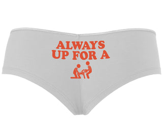 Always Up For A Threesome - White Boy Short