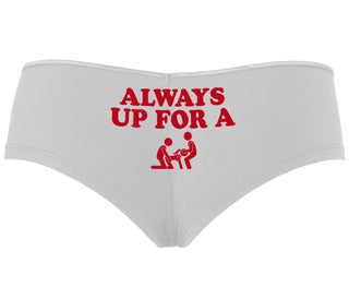 Always Up For A Threesome - White Boy Short