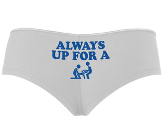 Always Up For A Threesome - White Boy Short
