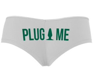 Anal Plug Me - White Boyshort