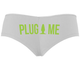 Anal Plug Me - White Boyshort