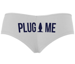 Anal Plug Me - White Boyshort