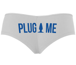Anal Plug Me - White Boyshort