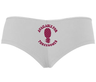 Available for Threesomes - Swinger Pineapple - White Boy Short