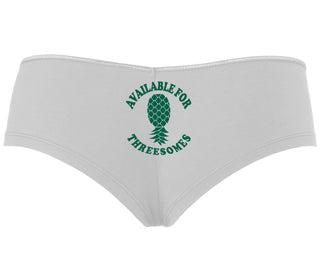 Available for Threesomes - Swinger Pineapple - White Boy Short