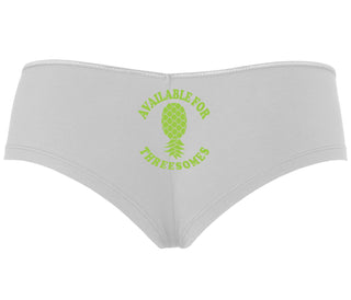 Available for Threesomes - Swinger Pineapple - White Boy Short