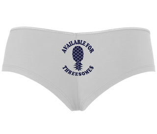 Available for Threesomes - Swinger Pineapple - White Boy Short