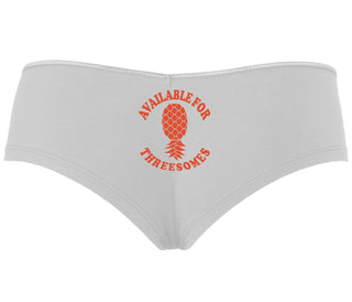 Available for Threesomes - Swinger Pineapple - White Boy Short