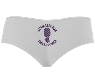 Available for Threesomes - Swinger Pineapple - White Boy Short