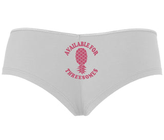 Available for Threesomes - Swinger Pineapple - White Boy Short