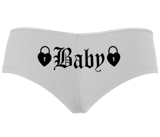 Baby Goth Look With Locks - White Boyshort