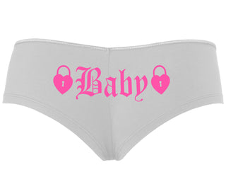 Baby Goth Look With Locks - White Boyshort