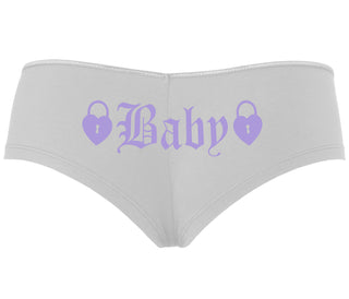 Baby Goth Look With Locks - White Boyshort