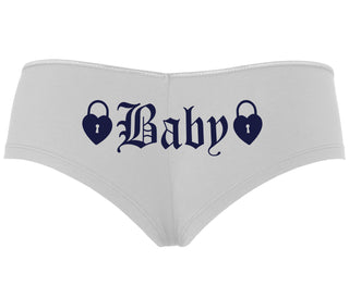 Baby Goth Look With Locks - White Boyshort